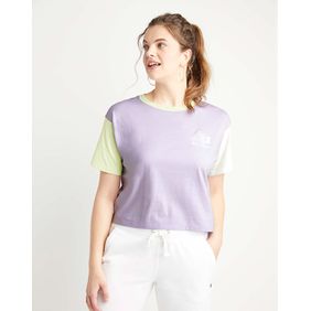 THE CROPPED TEE - COLORBLOCKED