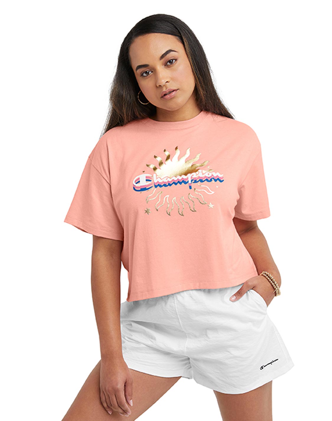 Graphic tee store crop tops